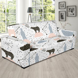 Polar Bears Star Poka Dot Pattern Sofa Slipcover