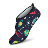 Colorful Space Pattern Planet Star Aqua Shoes