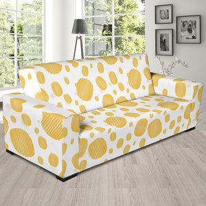 Potato Chips Pattern Print Design 03  Sofa Slipcover