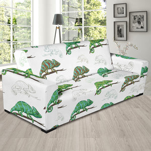 Chameleon Lizard Pattern Sofa Slipcover