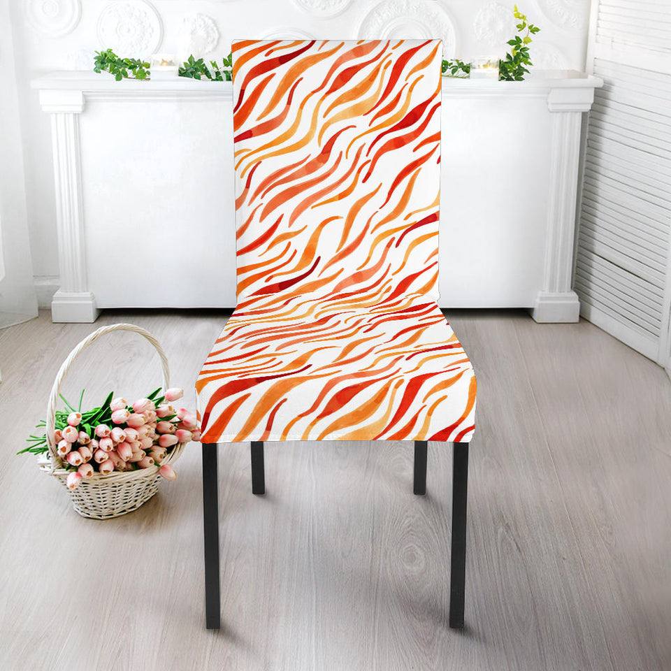 Fire Flame Watercolor Pattern Dining Chair Slipcover