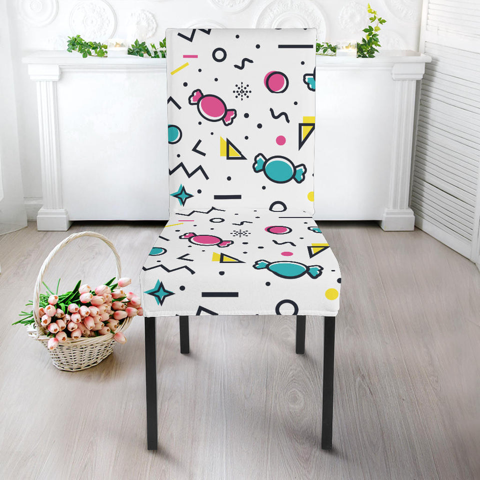 Candy Design Pattern Dining Chair Slipcover