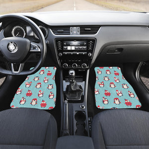 Cute Penguin Christmas  Design Pattern Front Car Mats