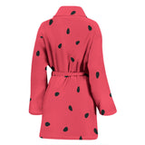 Watermelon Texture Background Women'S Bathrobe