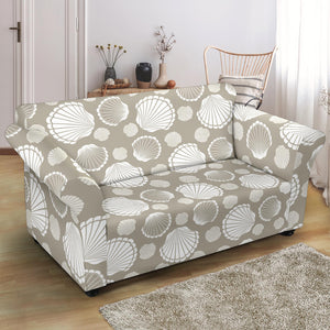 Scallop Shell Pattern Loveseat Couch Slipcover