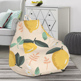 Lemon Flower Leave Pattern Bean Bag Cover