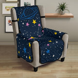 space pattern with planets, comets, constellations and stars Chair Cover Protector