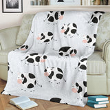Cute Cows Pattern Premium Blanket