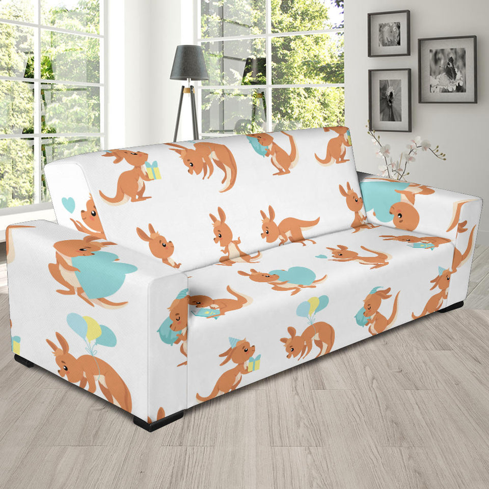 Cute Kangaroo Pattern Sofa Slipcover