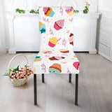 Cake Cupcake Design Pattern Dining Chair Slipcover