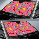Colorful Wrapped Candy Pattern Car Sun Shade