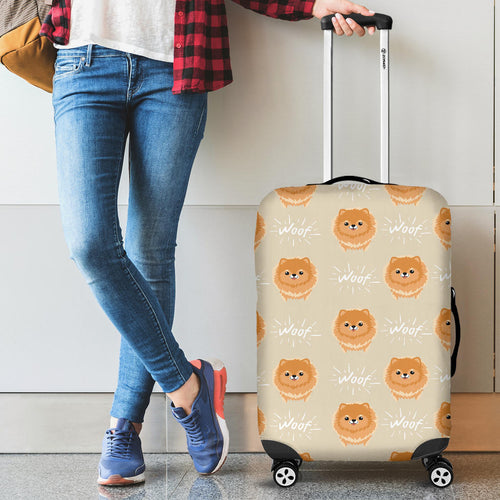 Cute Brown Pomeranian Puppy  Cabin Suitcases Luggages