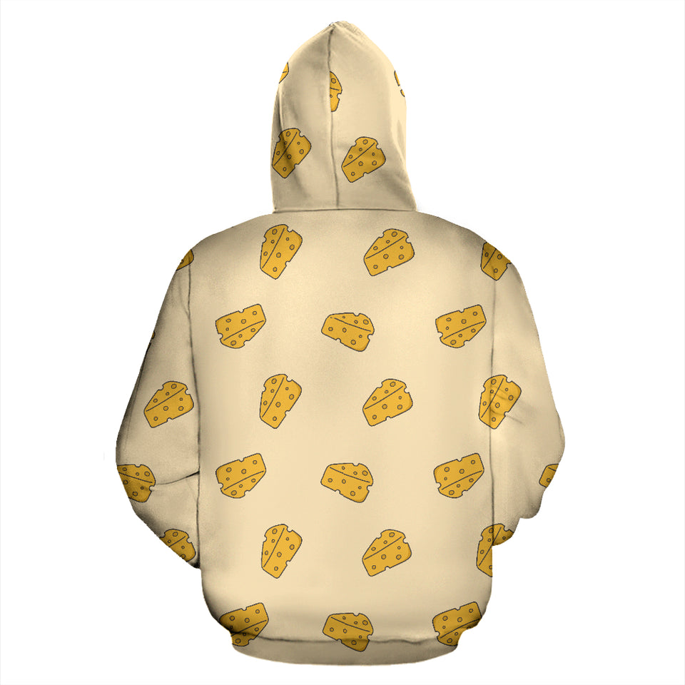 Cheese Pattern Zip Up Hoodie