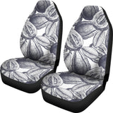 Guava Tropical Hand Drawn Pattern Universal Fit Car Seat Covers