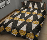 French fries dark background Quilt Bed Set