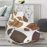 American Football Ball Pattern Bean Bag Cover