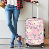 Japanese Crane Rose Pattern Luggage Covers