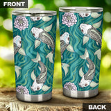 Koi Fish Carp Fish Lotus Pattern Tumbler