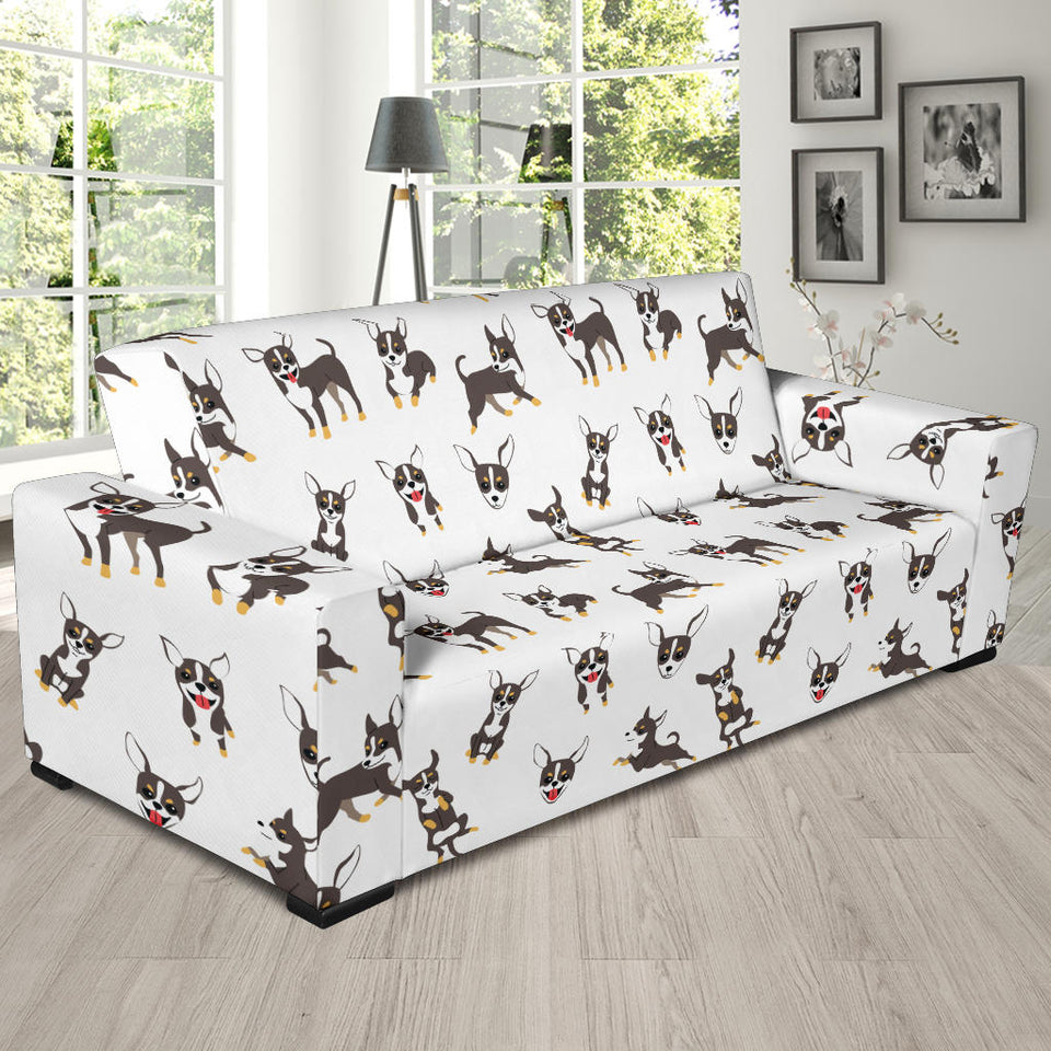 Chihuahua Dog Pattern Sofa Slipcover