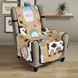 Cow bottle of milk pattern Chair Cover Protector