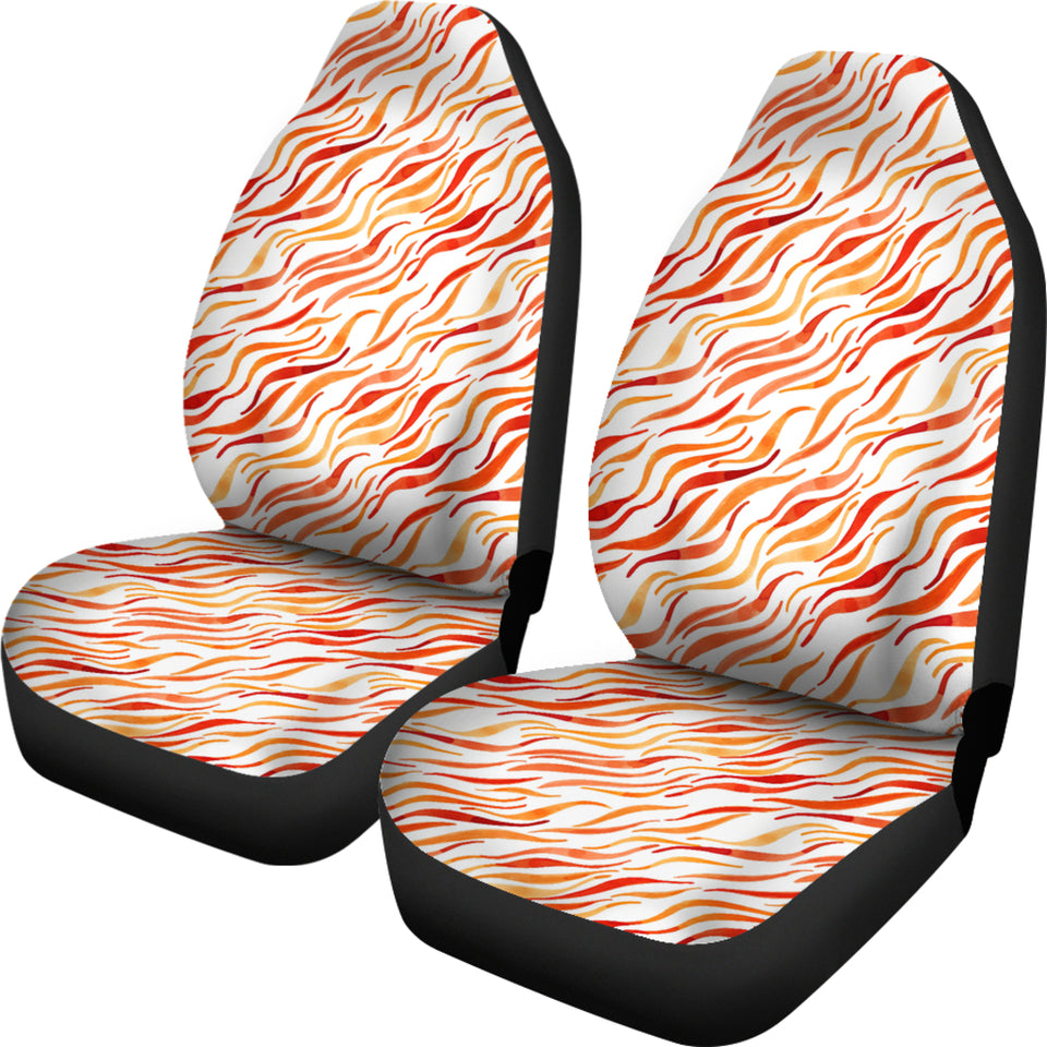 Fire Flame Watercolor Pattern Universal Fit Car Seat Covers