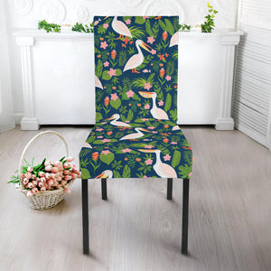 Pelican Pattern Print Design 05 Dining Chair Slipcover