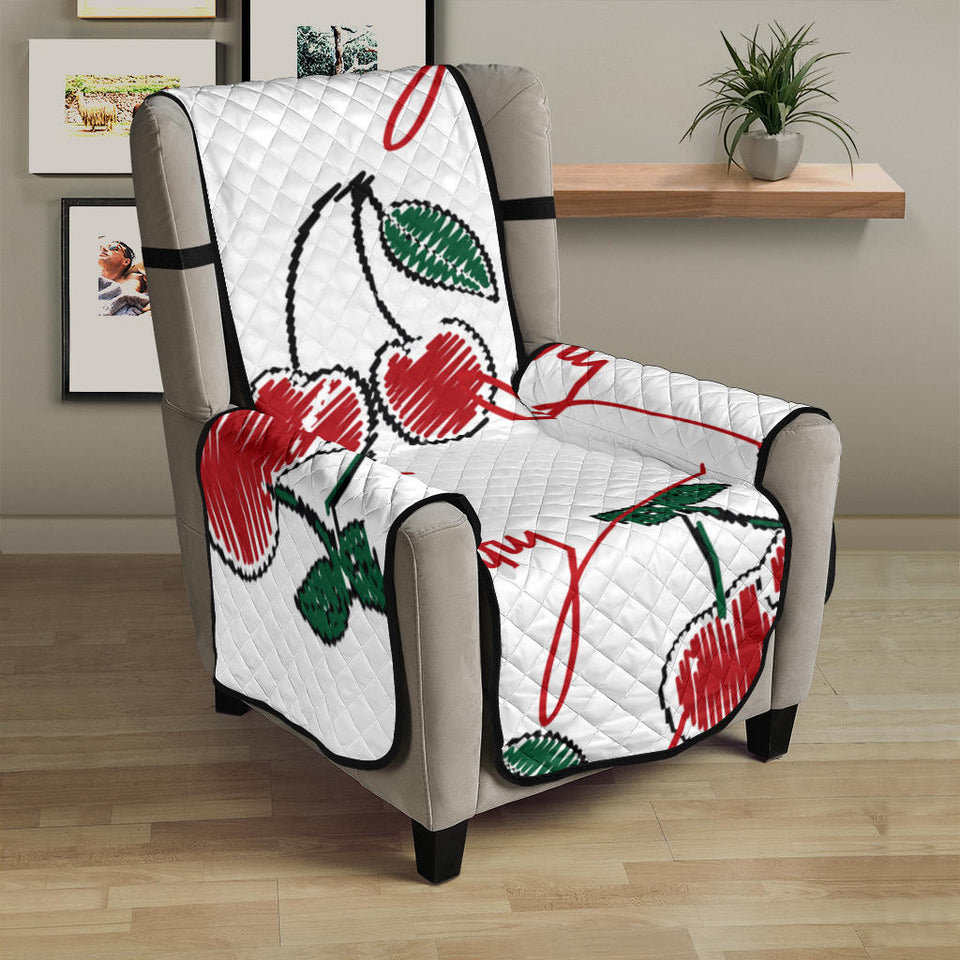 Hand drawn cherry pattern Chair Cover Protector