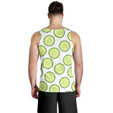 Cucumber slices pattern Men Tank Top