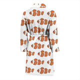 Clown Fish Pattern Print Design 05 Men's Bathrobe