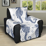 Seahorse pattern background Recliner Cover Protector