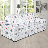 Anchor Rudder Nautical Design Pattern Sofa Slipcover