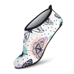 Butterfly Pattern Aqua Shoes