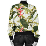 Heliconia Pattern Women'S Bomber Jacket