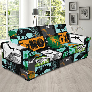 Dinosaurs Print Pattern Sofa Slipcover