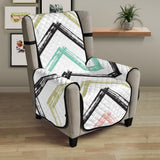 zigzag  chevron paint pattern Chair Cover Protector