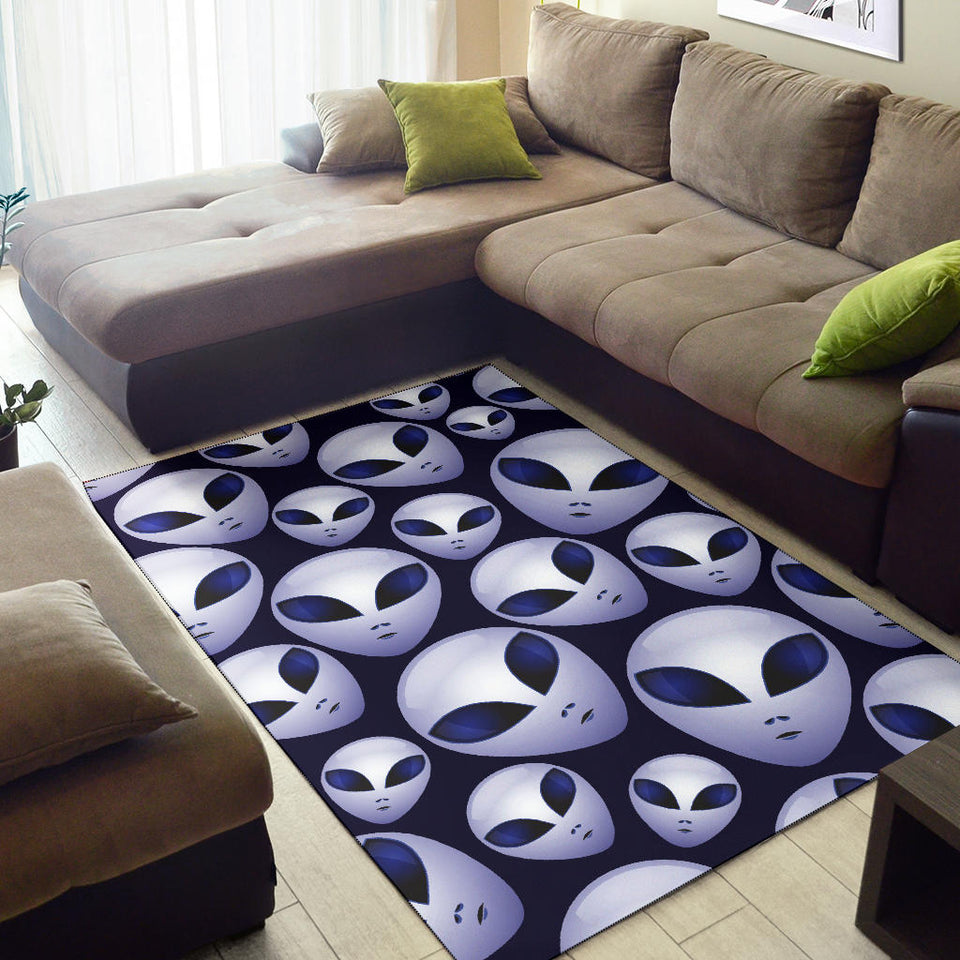 Alien Pattern Print Design 01 Area Rug