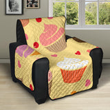 cake cupcake heart cherry pattern Recliner Cover Protector
