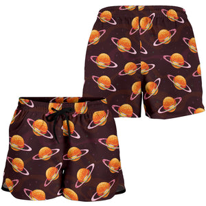 Hamburger Pattern Print Design 05 Women Shorts