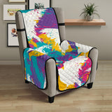 Colorful crow illustration pattern Chair Cover Protector
