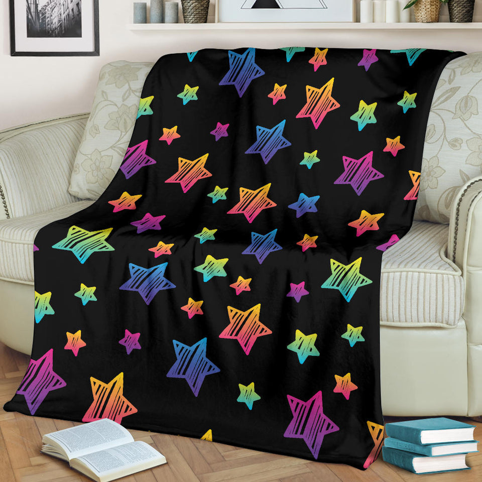 Colorful Star Pattern Premium Blanket