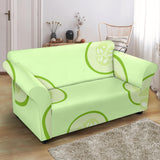 Cucumber Pattern Loveseat Couch Slipcover