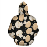 Champignon Mushroom Pattern Zip Up Hoodie