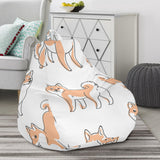 Shiba Inu Dog Pattern Bean Bag Cover