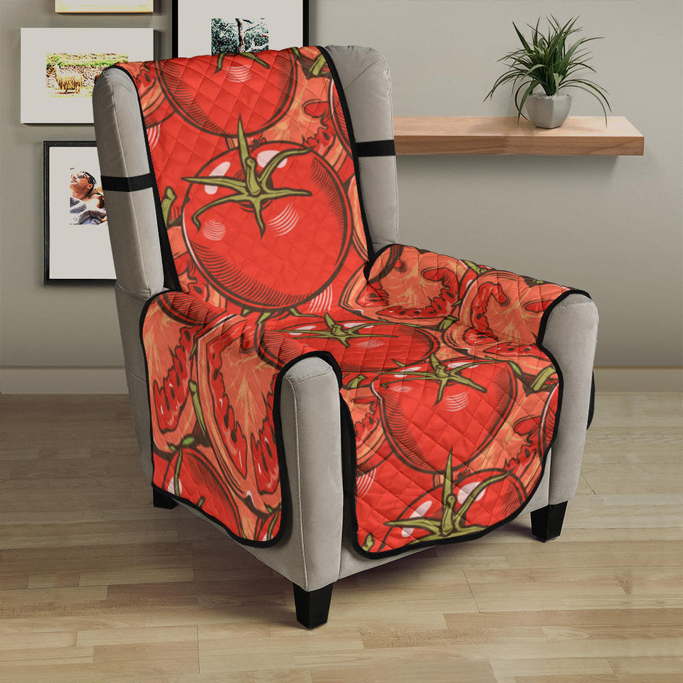 Red Tomato Pattern Chair Cover Protector