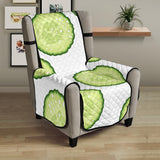 Cucumber slices pattern Chair Cover Protector