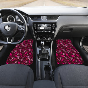 Lips Pattern Print Design 03 Front Car Mats