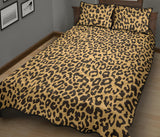 Leopard skin print Quilt Bed Set
