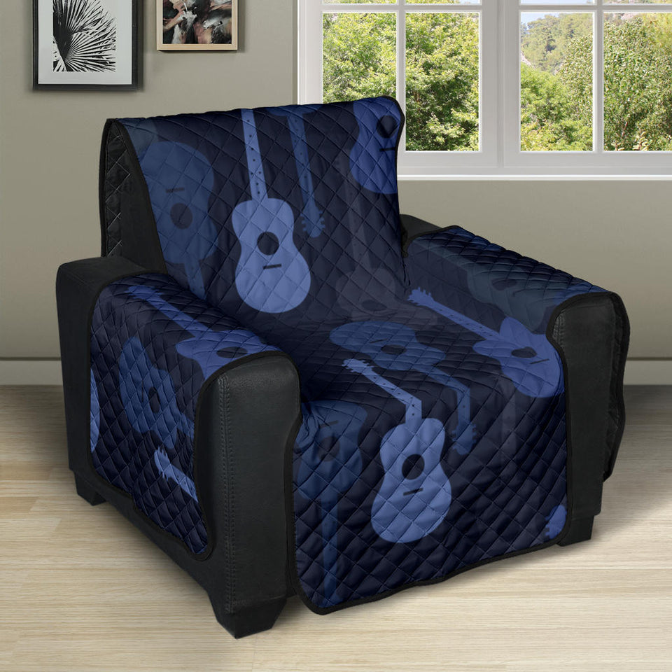 Blue Theme guitar pattern Recliner Cover Protector