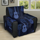 Blue Theme guitar pattern Recliner Cover Protector