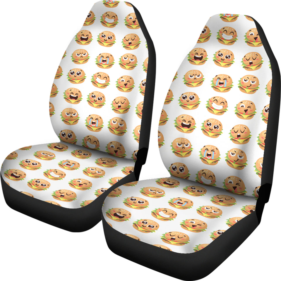Hamburger Pattern Print Design 04 Universal Fit Car Seat Covers
